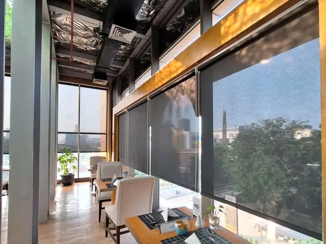 Roller Blind Chain XL Merek Sharp Point Solar Screen Sp.2600-8 Black